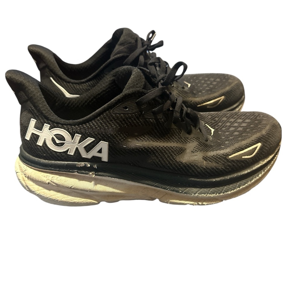 Hoka Black and White Athletic Shoes - Picture 4 of 7